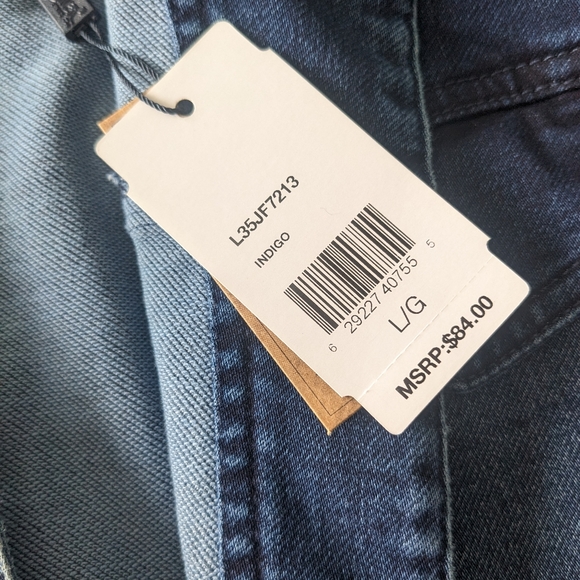 NWT Knit sleeve denim jacket - Picture 4 of 7